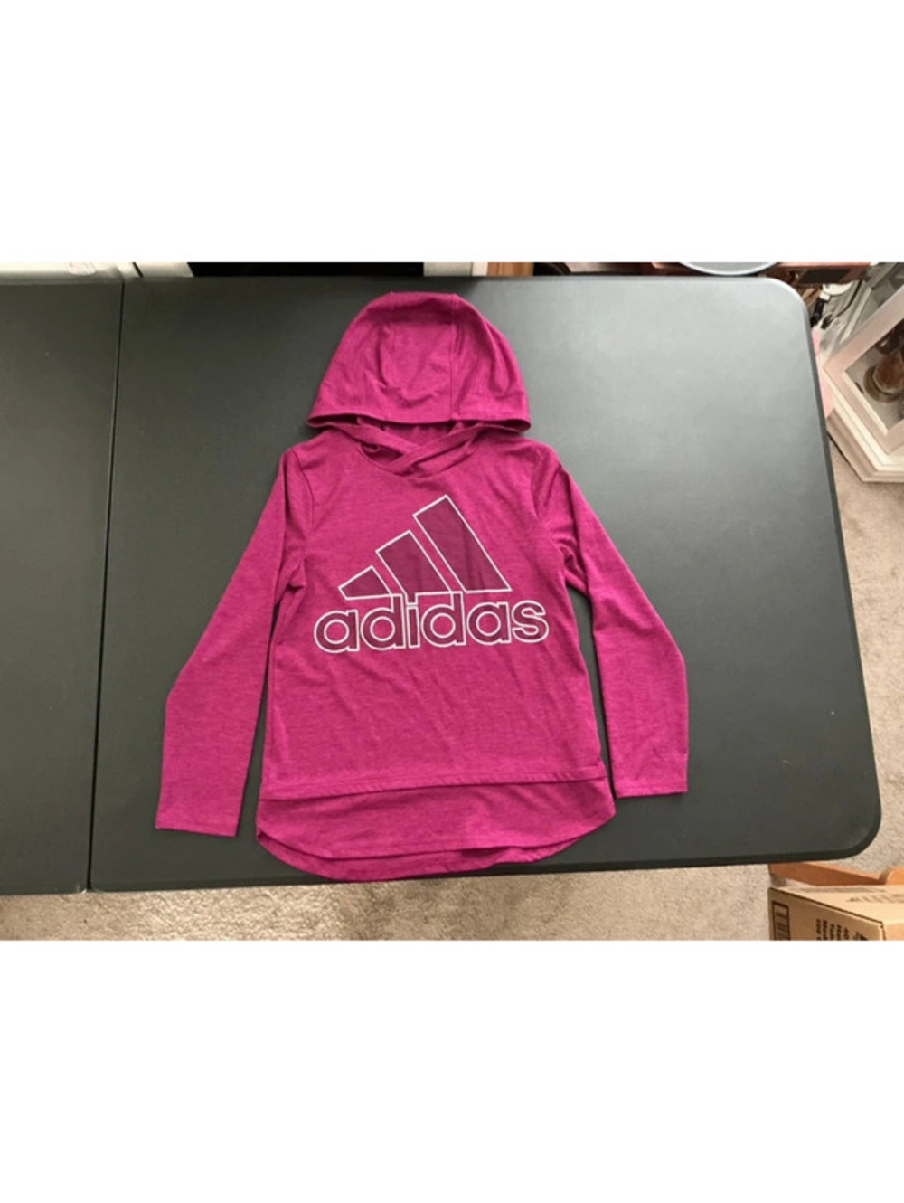 Adidas Pink Pullover Hoodie